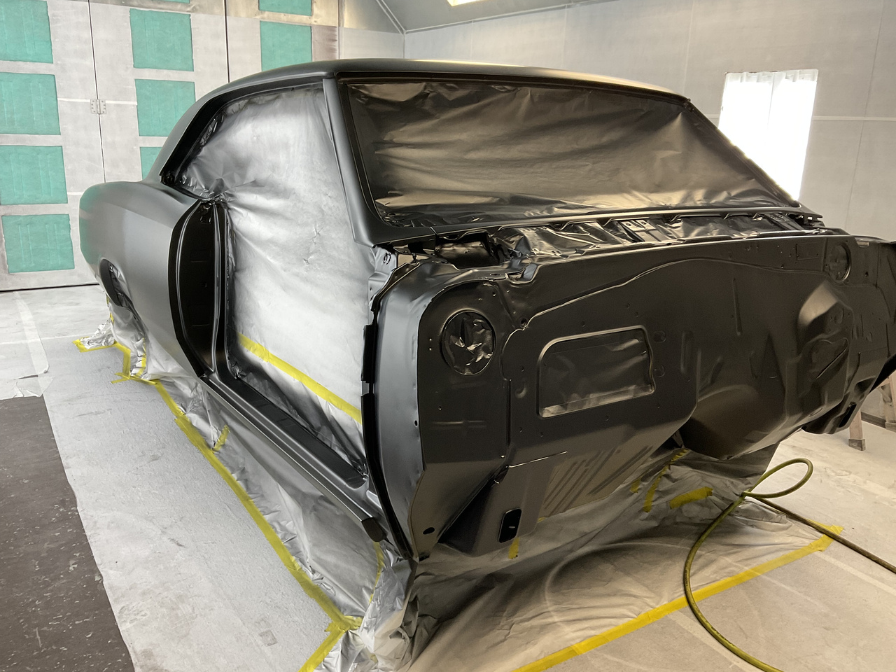 Candy apple red paint reflection detail