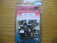 Kugel Komponents (Brake/Clutch Pedal Assemblies) - Stainless Steel Single Line Clamps 3/8"