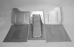Direct Sheet Metal - 1928-1936 Chevy Car Complete Floor Kit For Use With Firewall With 2" Set Back - Image 1