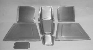 Direct Sheet Metal - 1940 Chevy Front Floor Kit for Stock Firewall - Image 1