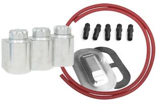 Kugel Komponents (Brake/Clutch Pedal Assemblies) - Aluminum Triple Remote Reservoir Kit For Corvette Master - Image 1