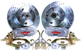 Master Power Brakes - 1955-1957 Chevy Front 11" D/S Disc Brake Kit with Power Booster - Image 1