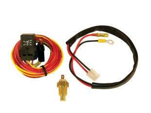 PRC Radiators - Electric Single Fan Wiring Harness, Relay, Thermo Switch - Image 1