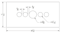 Dash Panel Insert Gauges Either Side of Speedo - Aluminum