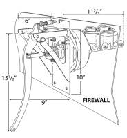 Kugel Komponents (Brake/Clutch Pedal Assemblies) - Manual Brake With 1” Bore Aluminum M/C - Image 2